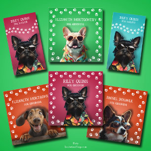 Cute Pawprint Gräns Pet Julgransprydnad Keramik