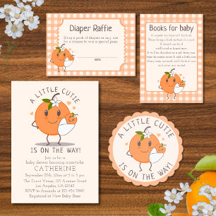 Little Cutie på vägen   Babykläder för Orange av l Underlägg Papper