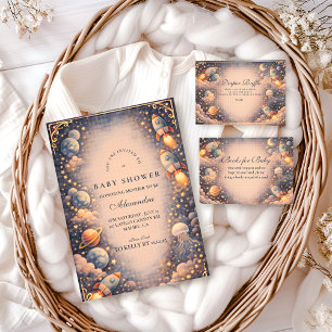 Rymdraketer Stjärnor Baby Shower Pappersservett