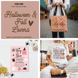 Boo Halloween Rosa Ghost 1 Birthday Inbjudningar