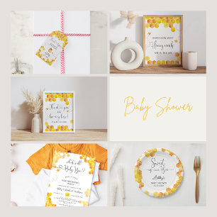Söt inbjudan till Baby Bee Baby Shower
