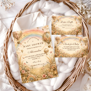 Elegant regnbåge Boho-barnkalas Pappersservett