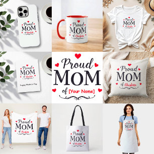 Proud Mamma av   Cute Personlig Mors dag Tygkasse