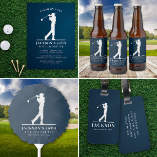 Tunga Golf Thmet Birthday Par Ölflaska Etikett