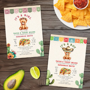 Tacos & Nalles Baby Shower Fiesta Inbjudningar
