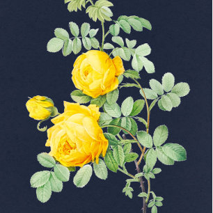 Gul ros Romantic Bröllop Inbjudningar