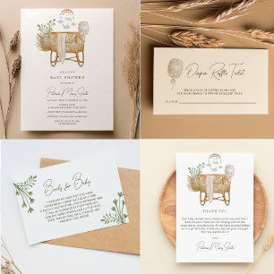 Elegant Rustic Boho Mamma till babyvisningsprogram T Shirt