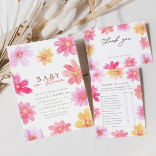 Vibrant Summer Wildblomme Mamma eller pappa Game C Tack Kort