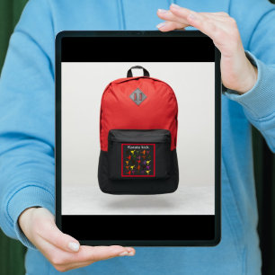 Svart martialkonst Karate Kids Namn Back to school T Shirt