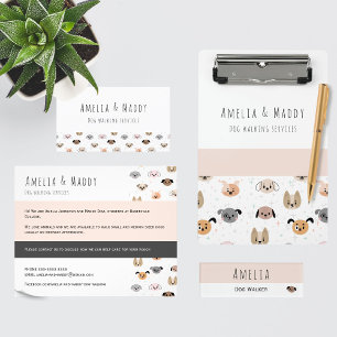 Hund Walking Business - Ung företagsflyer Flygblad