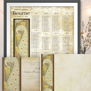 Inbjudan till Art nouveau Dragonfly Lily Pad Weddi