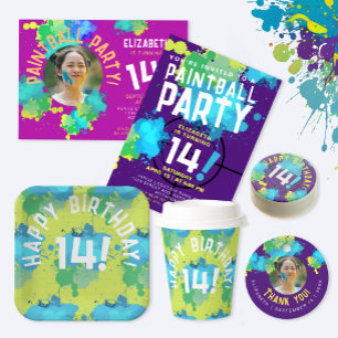 Roligt Färgfläckar för måltavlor för Paintball Underlägg