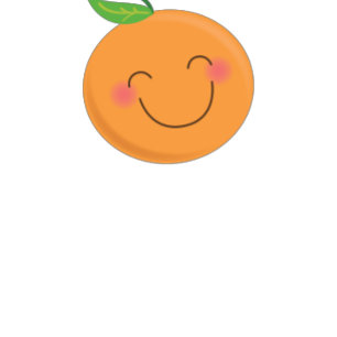 Little Cutie Tangerine Baby Shower Gender Neutral Inbjudningar