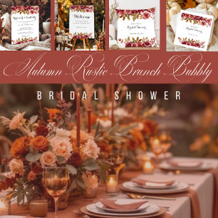 Höst Höstlig Brunch & Bubbly Bröllopsfest Poster