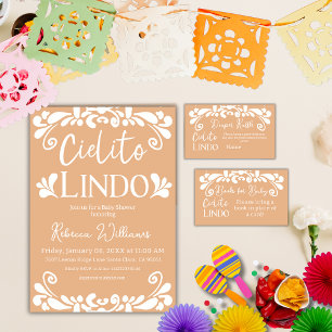 Cielito Lindo Mexican Fiesta Neutralt Baby Shower Inbjudningar