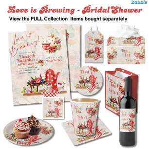 Kärlek Brewing Retro Vintage Möhippa Tea Party
