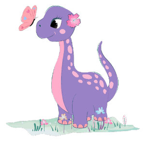 Cute Dinosaur med Rosa Peony Flicka Shower Inv. Inbjudningar
