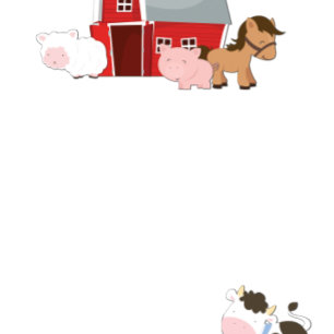 Bjud-Oink-Moo Birthday-inbjudan Inbjudningar