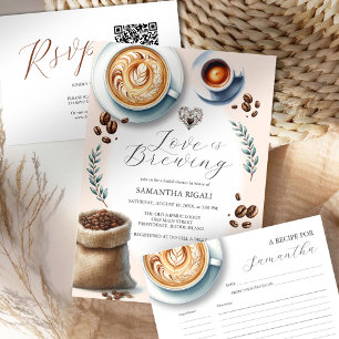 Kärlek är Möhippa-kaffe för brinnande Inbjudningar