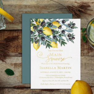 Viktigaste Lemons   Möhippa av svart oliver Inbjudningar