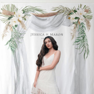 Bohemiskt andedräkt Bröllop uppskjutet tillkännagi Inbjudningar