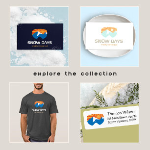 Skier Snö Goggles Skiing Mountain T Shirt