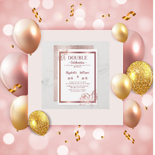 Bronze Vuxen Dubbla Joint twin-födelsedag Pappersservett