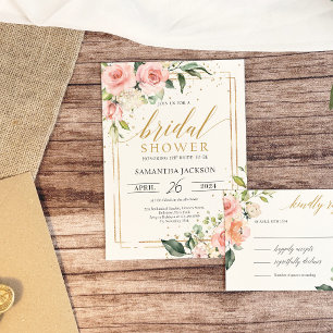 Nedräkningsskylt för Modern  rosa blommigt guld Poster