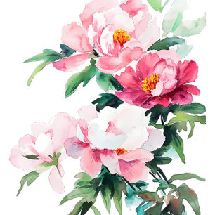 Mjuk Rosa Peony & Eucalyptus Blommig Spara Datumet
