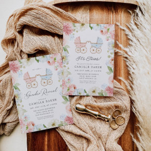 Det är Twillingar Boy and Girl Shower-inbjudan Inbjudningar