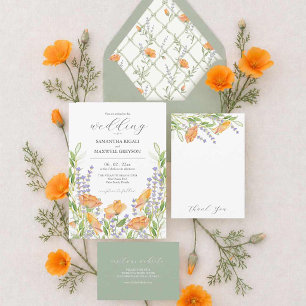 Tack Wedding Stickers Watercolor Wildblommor Runt Klistermärke