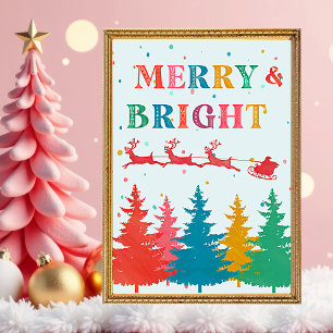 Färgfläckig God jul för Bright Photo Julgransprydnad Keramik