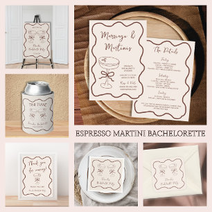 Espresso Martini Hand plockade Bachelorette Favors Poster