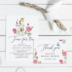 Tack för blommigten möhippa för vattenfärgen ro presentetikett