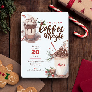 Monogram jul Helgdag Kaffe Mingle Tote Bag Tygkasse