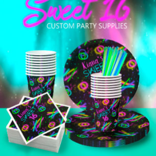 Neon Glow Stick Sweet 16 Namn ID760