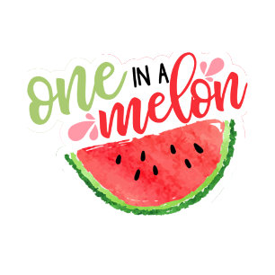 En i en Melon Watermelon-fotoinbjudan - röd Inbjudningar