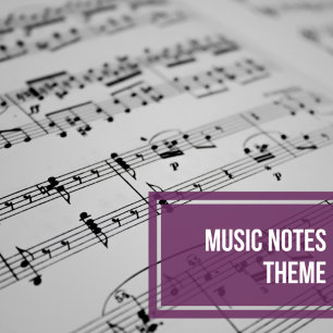 Musik noter Modern Black and White Musical Inbjudningar