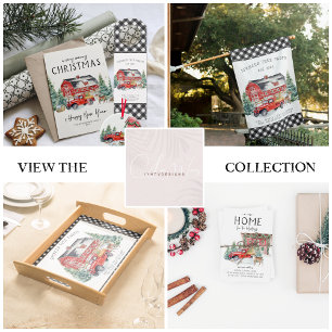 Efternamn   Rustic Barn Vintage Red Lastbil T Shirt