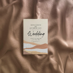 Varmöken   Boho bröllopsinbjudan Inbjudningar