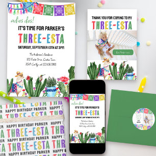 Treesta Fiesta-färgad 3-årsdag Presentpapper