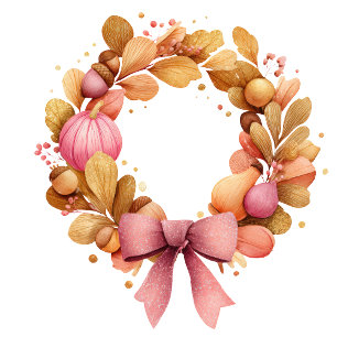 Fallvågor Vattenfärgsvällning Papper - Rosa Bows Presentpapper