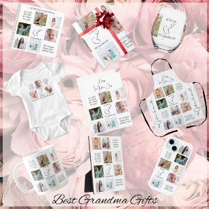 Cute Modern Photo Collage I Kärlek You Grandma T Shirt