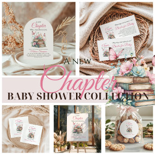 New Chapter Rosa Girl Storybook Bok Baby Shower Runt Klistermärke