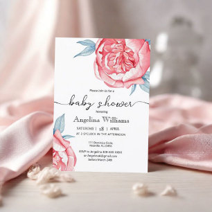Blommor till platta Tack för babyskor Kort
