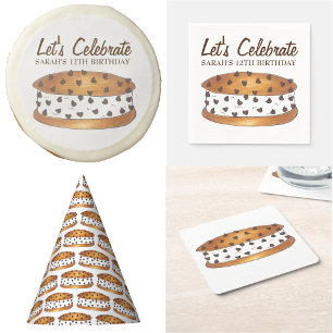 Låt oss Celebrate Chipwich Ice Cream Social Birthd Inbjudningar