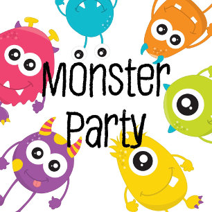 Våra små monster Joint Födelsedagsfest Inbjudan