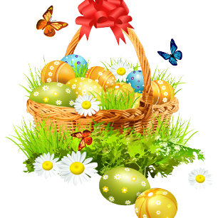 glad påsk Helgdag Bunny Blommigt