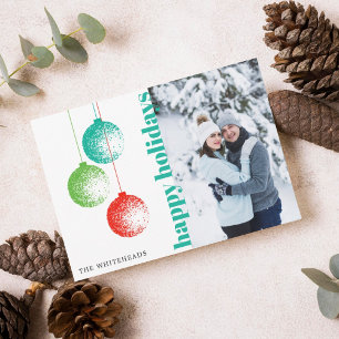 Elegant jul Ornament Corporate Hälsning Helgkort