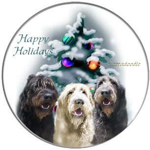 Labradoodle-julklappar Helgkort
